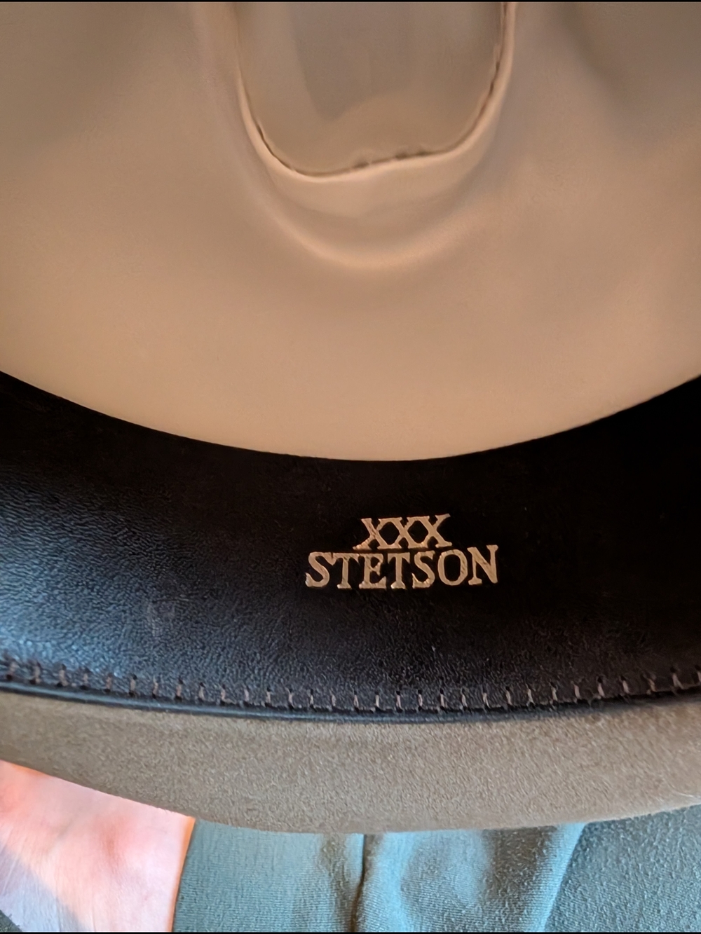 Stetson Taupe Felt Western Cowboy Hat - Picture 6 of 7